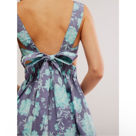 NWT Free People Meet Me In Maui Printed Mini Dress - Picture 4 of 8